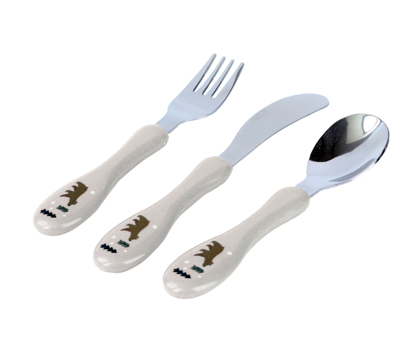 Kitchisimo Sada dětských příborů 3 ks medvěd