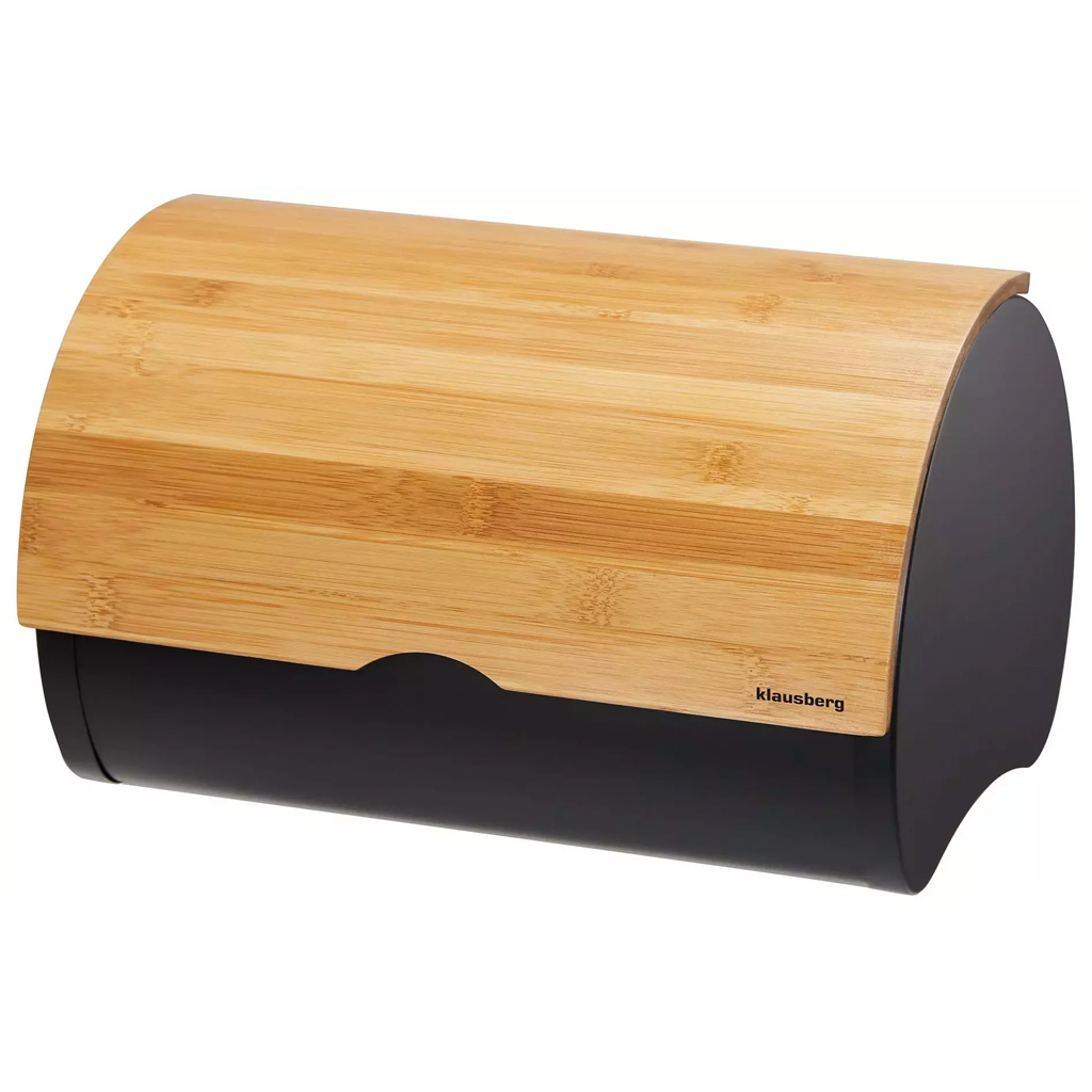 Klausberg Chlebník kovový s bambusovým víkem