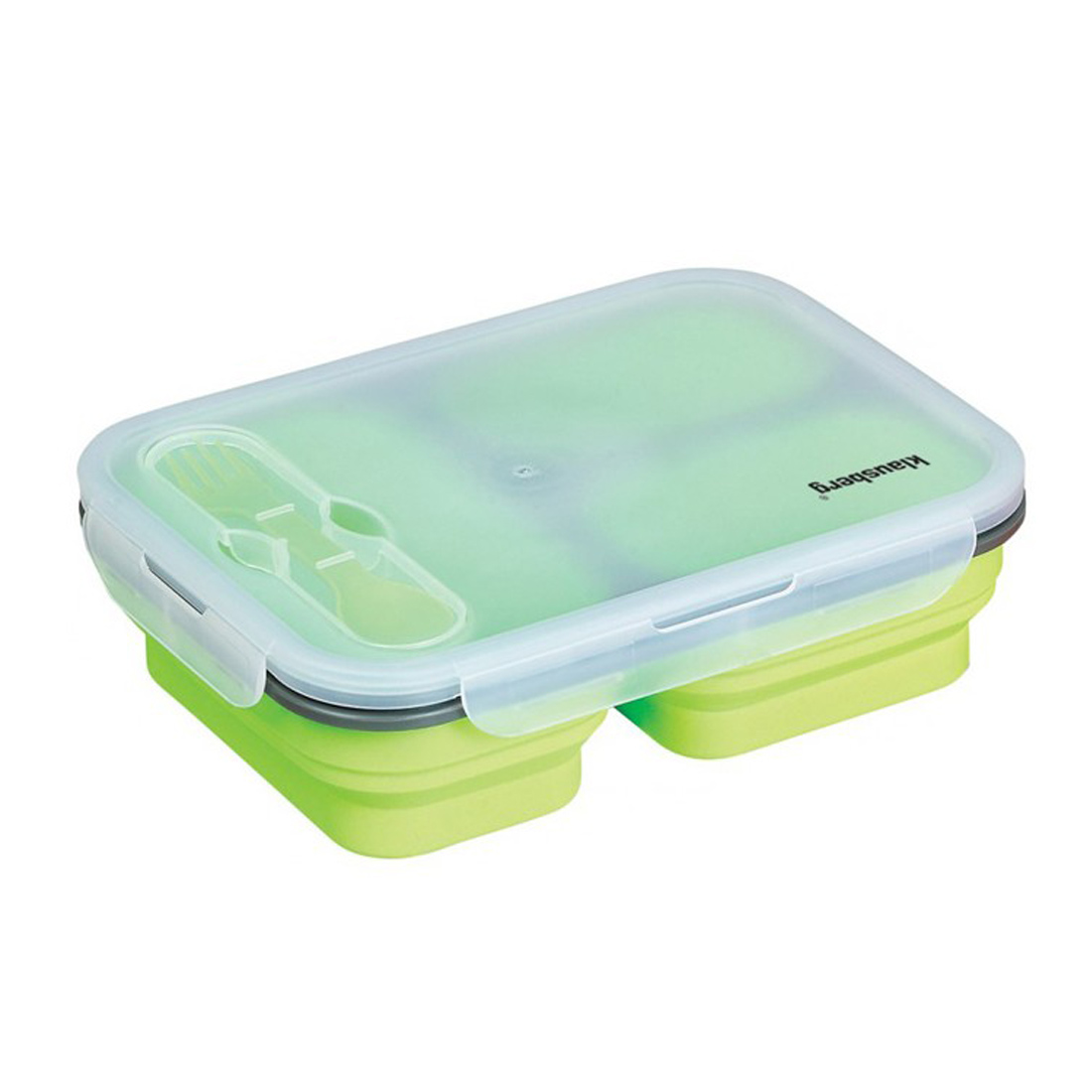 Klausberg Silikonová skládací dóza, 1100 m, zelená