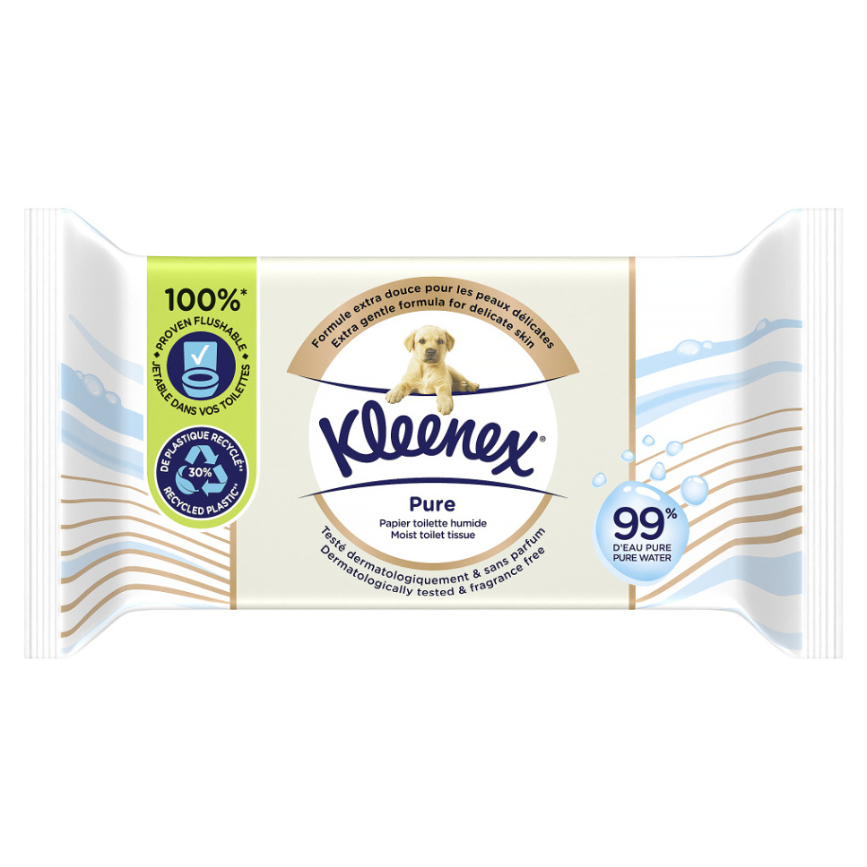KLEENEX Vlhčený toaletní papír Pure 38 kusů
