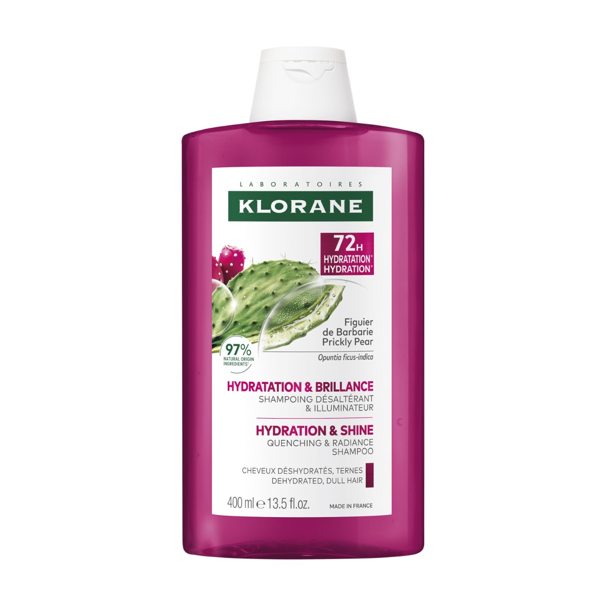 KLORANE Hydratační šampon s opuncií 400 ml
