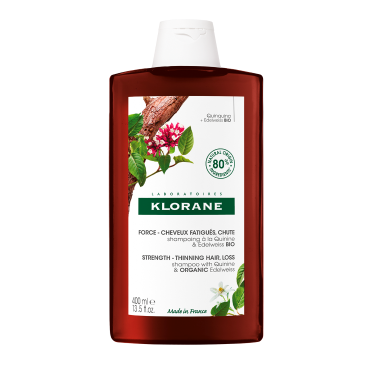 KLORANE Šampon chinin a BIO protěží alpská 400 ml