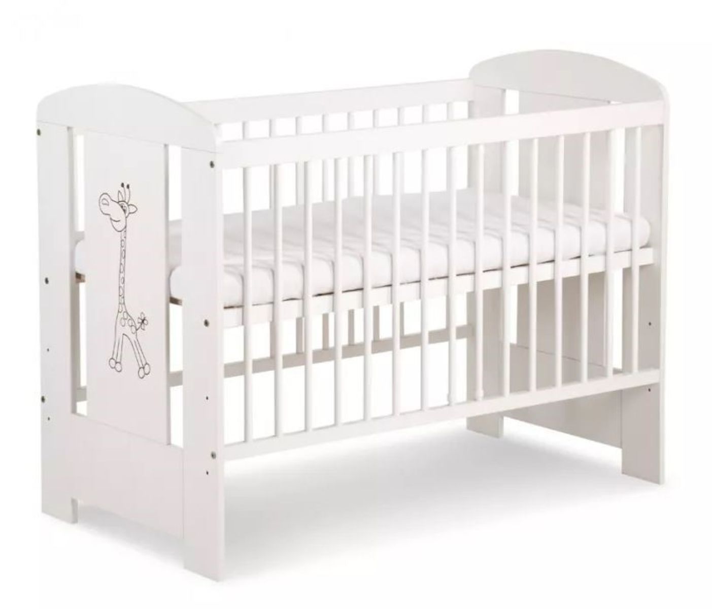 KLUPŚ Postýlka pro miminko Safari - bílá, 120x60cm
