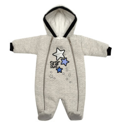 Koala Zimní kojenecká kombinéza s kapucí Star Vibes růžová, vel. 68 (4-6m)