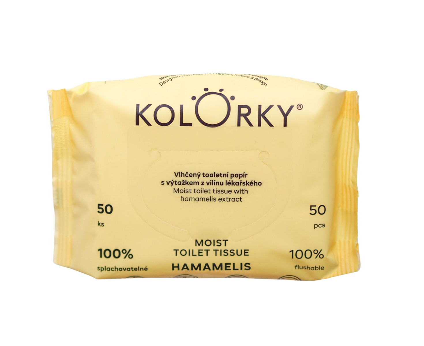 KOLORKY Hamamelis vlhčený toaletní papír s vilínem lékařským 50 ks