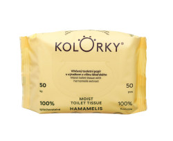 KOLORKY Hamamelis vlhčený toaletní papír s vilínem lékařským 50 ks
