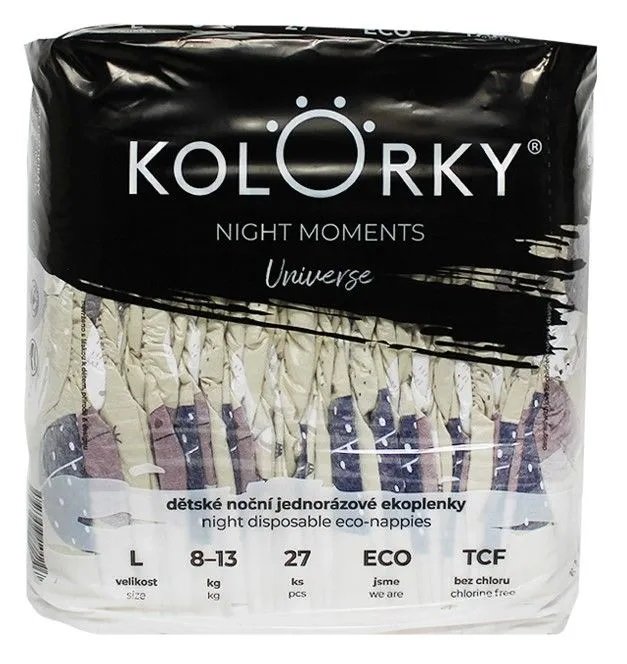 KOLORKY NIGHT MOMENTS Vesmír vel. L (8-13 kg)  108 ks