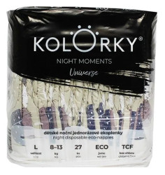 KOLORKY NIGHT MOMENTS Vesmír vel. L (8-13 kg)  108 ks