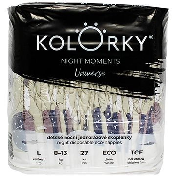 KOLORKY NIGHT MOMENTS Vesmír vel. L (8-13 kg)  27 ks