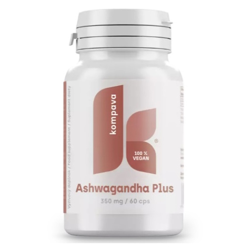 KOMPAVA Ashwagandha plus 350 mg 60 kapslí