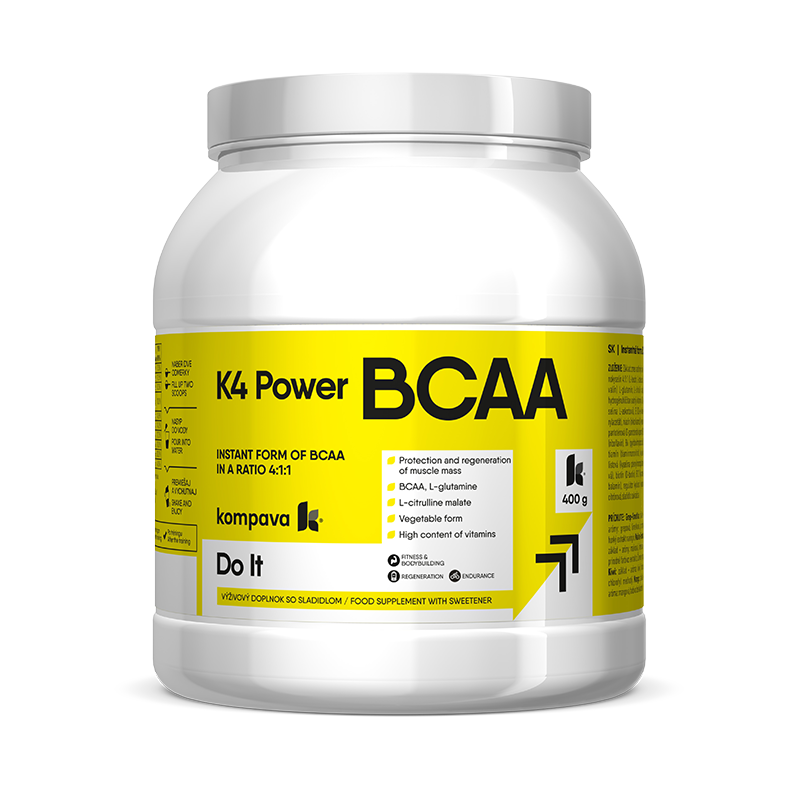 KOMPAVA K4 Power BCAA 400 g/36 porcí, malina-limetka