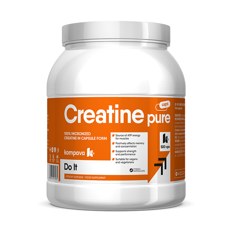 KOMPAVA Kreatin Pure v kapslích 500 cps