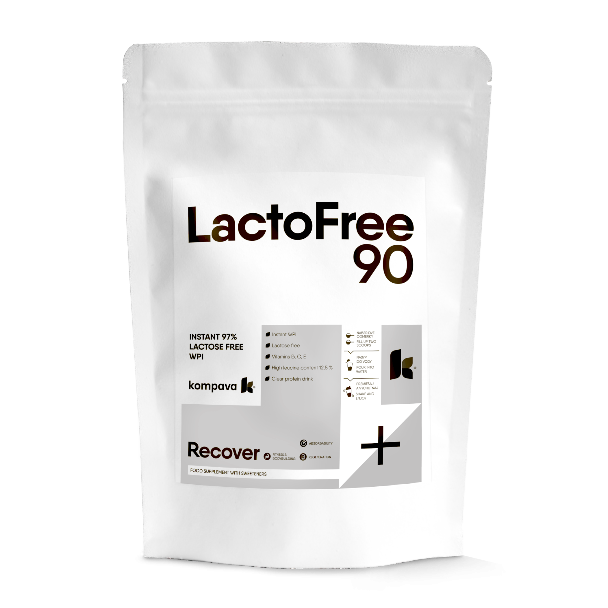 KOMPAVA LactoFree 90 čokoláda 500 g
