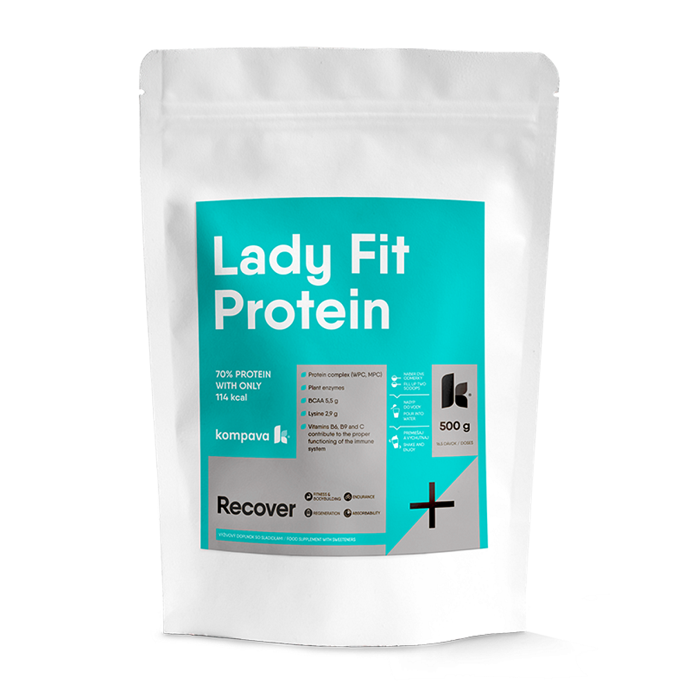 KOMPAVA LadyFit protein vanilka a smetana 500 g