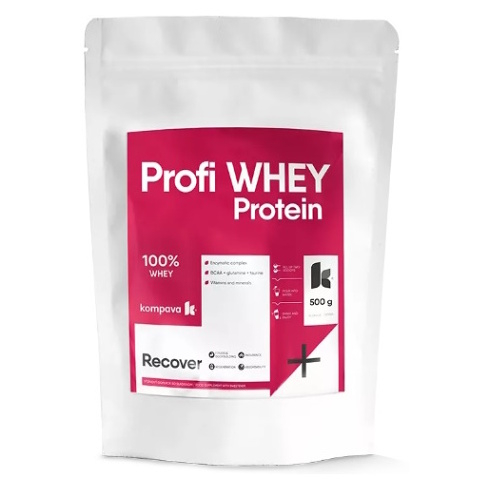 KOMPAVA Profi WHEY Protein jahoda 500 g
