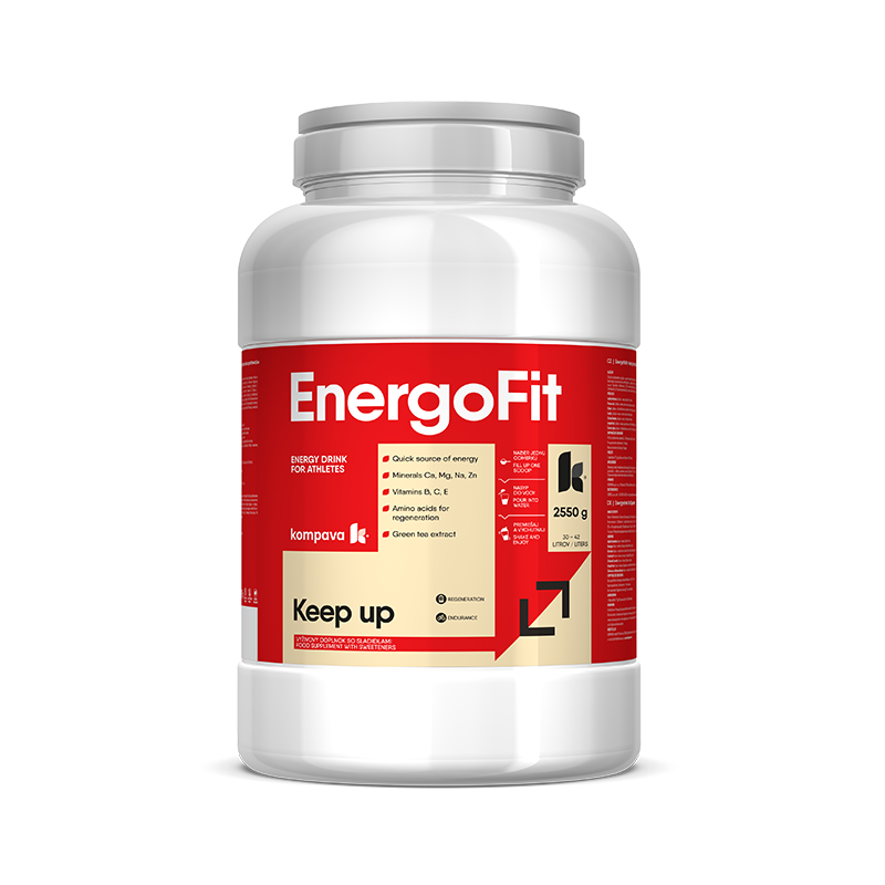 KOMPAVA Sportovní energetický nápoj EnergoFit 2550g jablko-limetka