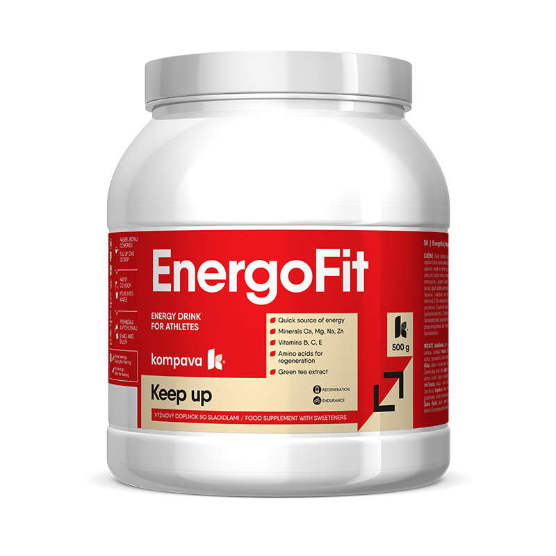 KOMPAVA Sportovní energetický nápoj EnergoFit 500g jablko-limetka
