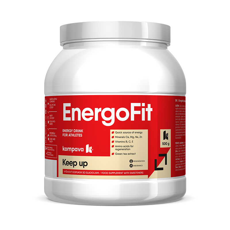 KOMPAVA Sportovní energetický nápoj EnergoFit 500g pomeranč