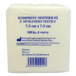 KOMPRES Netex nesterilní 4-vrstvé gázy 7.5 x 7.5 ZS 100 ks