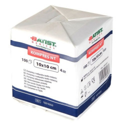 Kompres z netkaného textilu 10 x 10cm nesterilní 100 ks