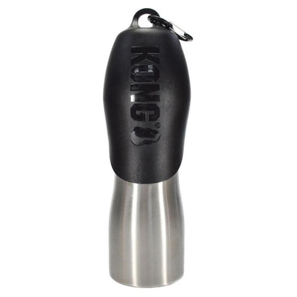 KONG Stainless Steel H2O Cestovní láhev pro psy černá  740 ml