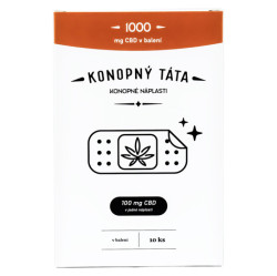 KONOPNÝ TÁTA CBD náplasti 100mg 10 kusů