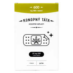KONOPNÝ TÁTA CBD náplasti 20mg 30 kusů