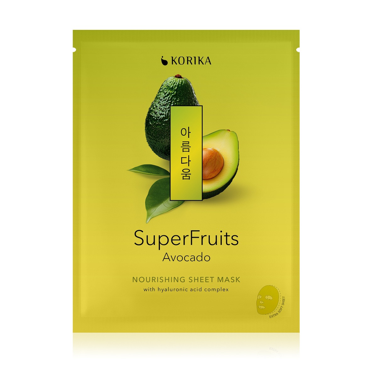 KORIKA SuperFruits Avokádo vyživující sheet maska 25 g