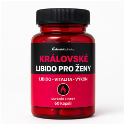 Království zdraví Královské Libido pro ženy, Maca 600 mg + Ženšen 100 mg, 60 kapslí