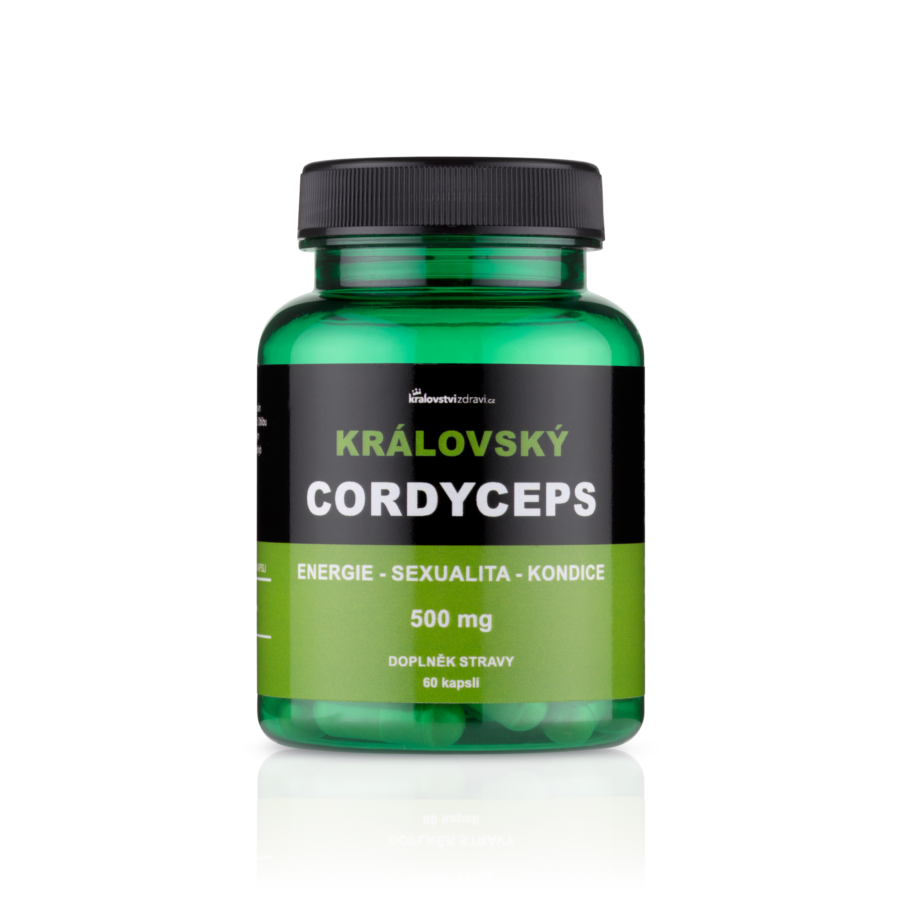 Království zdraví Královský Cordyceps pro podporu kondice, 60 kapslí