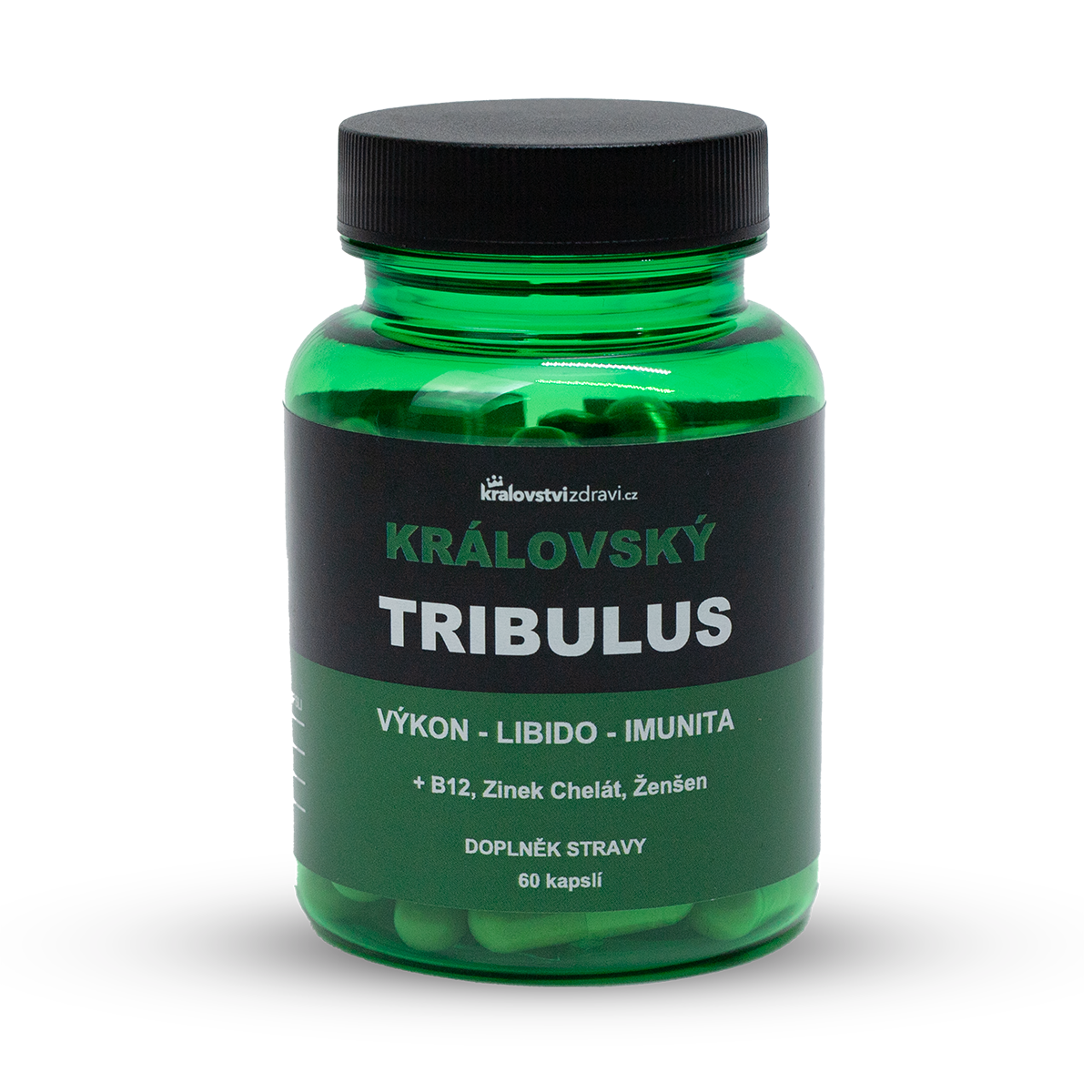 Království zdraví Královský Tribulus 90% Kotvičník 500 mg 4v1, 60 kapslí