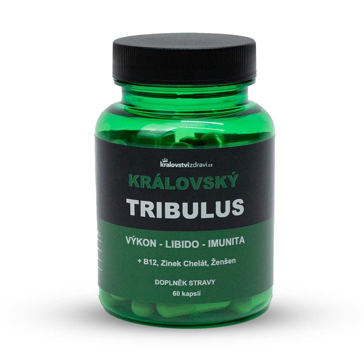 Království zdraví Královský Tribulus 90% Kotvičník 500 mg 4v1, 60 kapslí