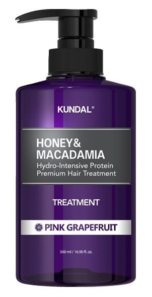 KUNDAL Honey&Macadamia Treatment - hydrointenzivní proteinová kůra na vlasy s grapefruitem 500 ml