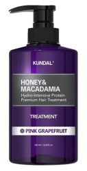 KUNDAL Honey&Macadamia Treatment - hydrointenzivní proteinová kůra na vlasy s grapefruitem 500 ml