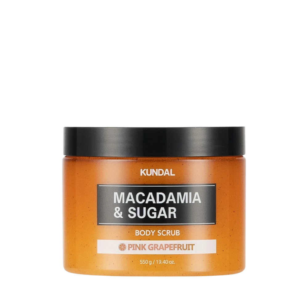 KUNDAL Macadamia&Sugar Body Scrub přírodní tělový peeling s vůní Grapefruitu 550 g