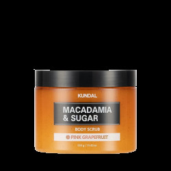 KUNDAL Macadamia&Sugar Body Scrub přírodní tělový peeling s vůní Grapefruitu 550 g