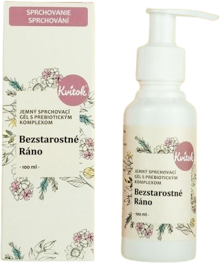 KVITOK Jemný sprchový gel s prebiotickým komplexem Bezstarostné ráno 100 ml