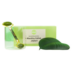 KVITOK Masážní váleček na pleť pro tvář, krk a dekolt - Jadeit 1 kus