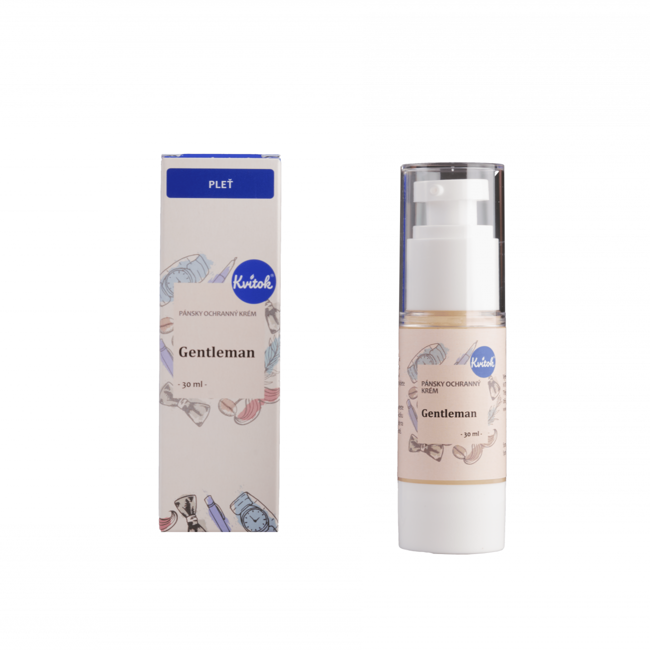 Kvitok Pleťový krém pro muže Gentleman (30 ml)