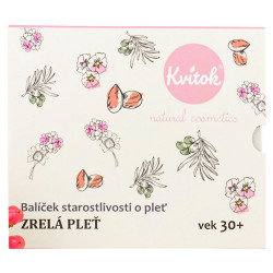 KVITOK Starostlivost o zralou pleť 30+ Čistící olej 30ml+Květinová voda 30ml+Denní krém 15ml+Noční krém 15ml Dárkové balení