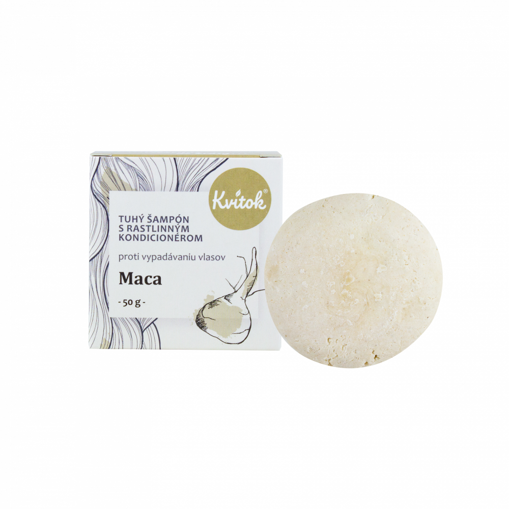 Kvitok Tuhý šampon s kondicionérem Maca 50 g