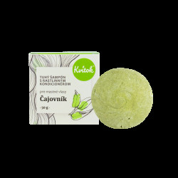 Kvitok Tuhý šampon s kondicionérem pro mastné vlasy Čajovník 50 g