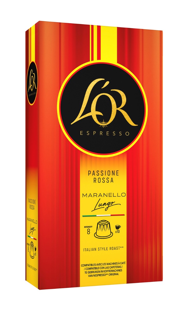 L'OR Espresso Passione Rossa Maranello Lungo kávové kapsle 10 ks