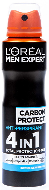 L'ORÉAL PARIS Men Expert Carbon Protect Pánský antiperspirant ve spreji 150 ml