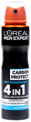 L'ORÉAL PARIS Men Expert Carbon Protect Pánský antiperspirant ve spreji 150 ml