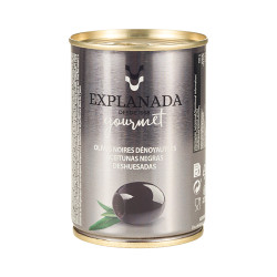 LA EXPLANADA Gourmet černé olivy bez pecky 280 g