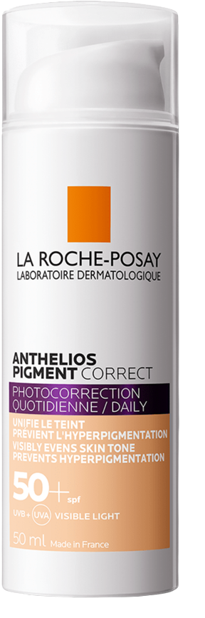 LA ROCHE-POSAY Anthelios Pigment Correct Fotokorekční denní tónovaný krém s velmi vysokým SPF faktorem v light verzi 50 ml