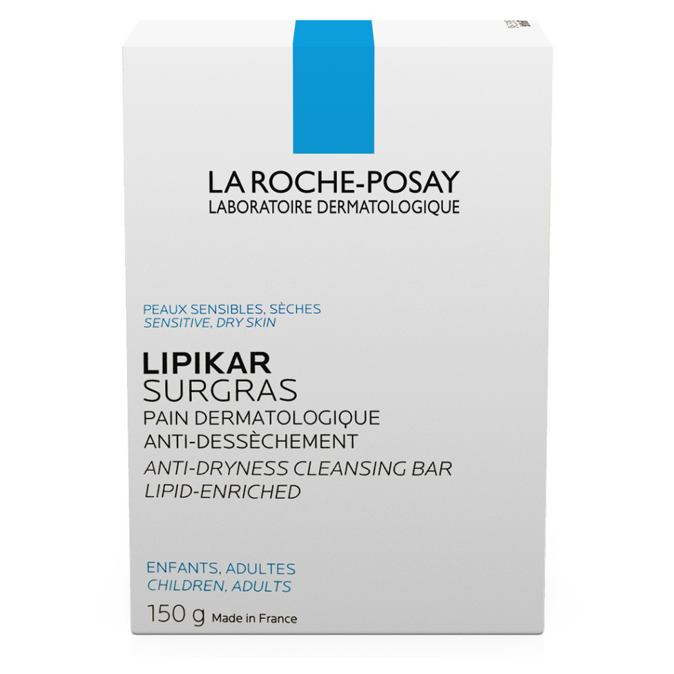 LA ROCHE-POSAY Lipikar Surgras Tuhé mýdlo 150 g