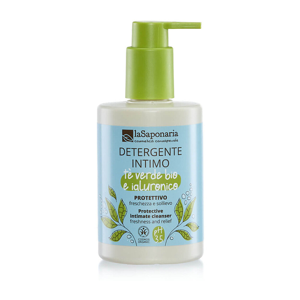 LA SAPONARIA Intimní mycí gel ochranný se zeleným čajem BIO 250 ml