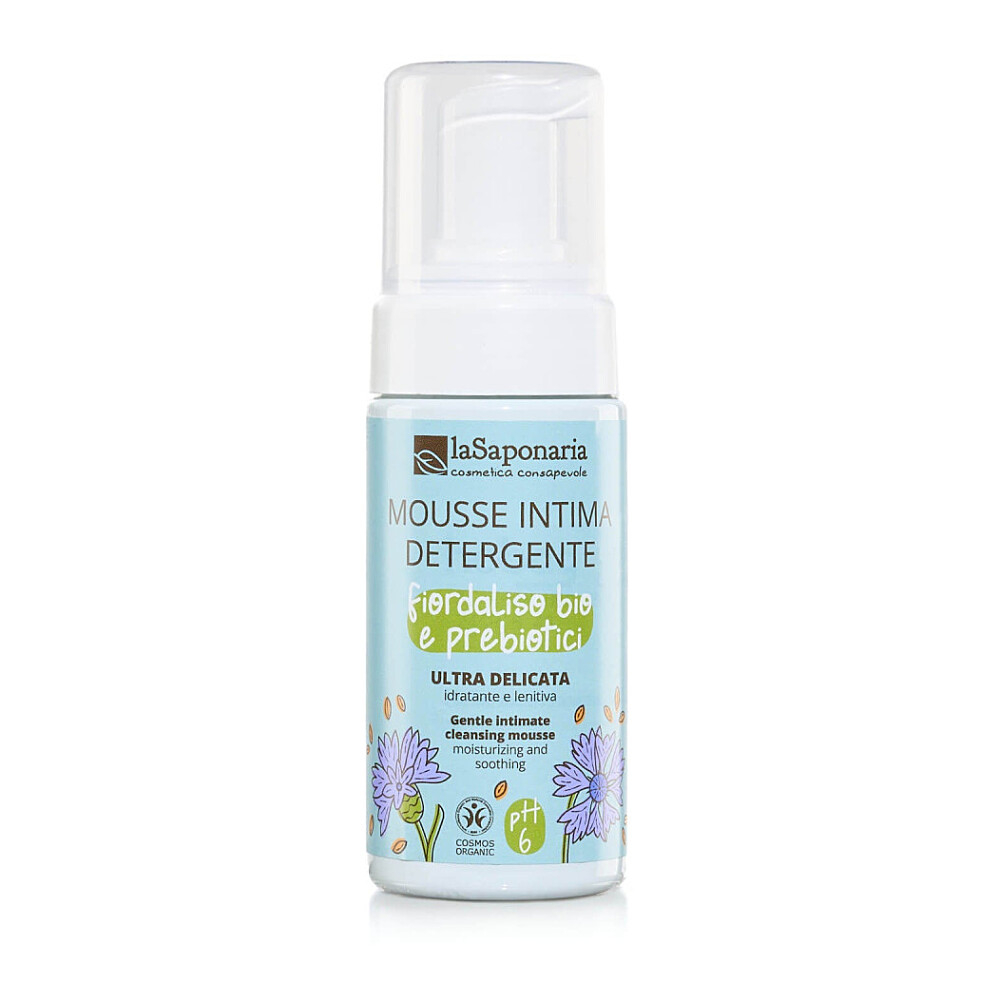 LA SAPONARIA Intimní mycí pěna s chrpou & prebiotiky BIO 100 ml